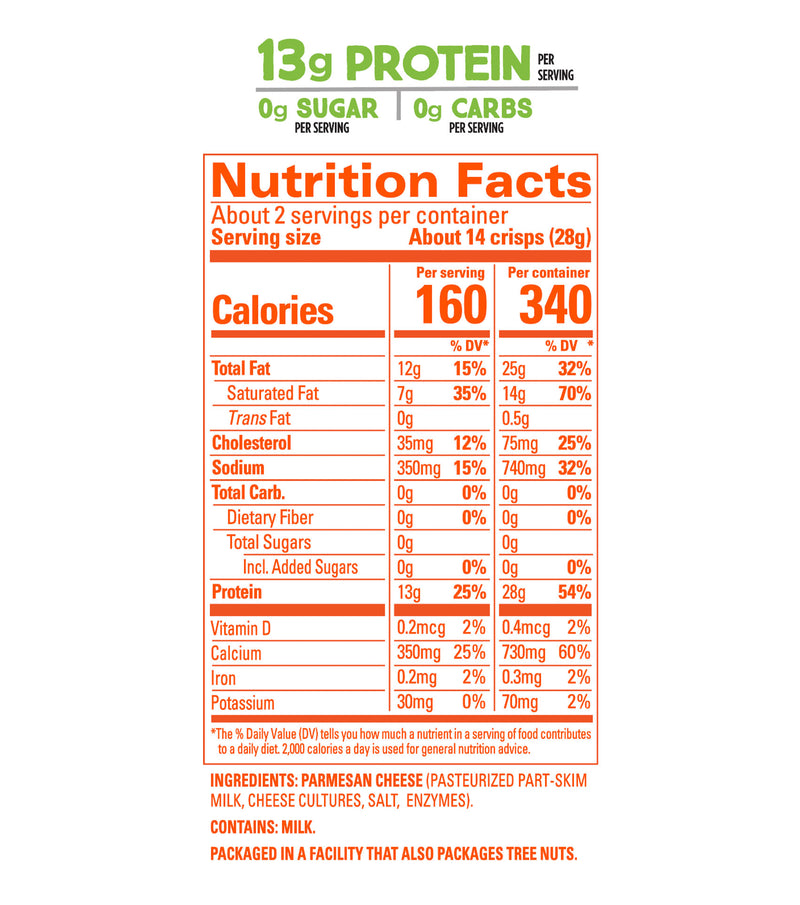 Whisps Cheese Crisps, 2.12 oz