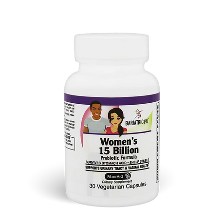 Women’s Prebiotic & Probiotic 15 Billion CFU Vaginal, Urinary Tract & Digestive Health Capsules by BariatricPal.