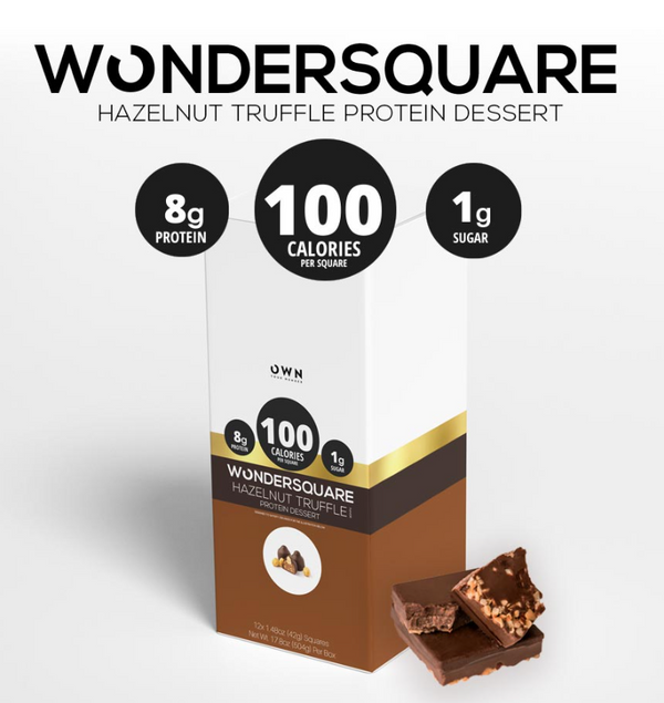 #Flavor_Hazelnut Truffle #Size_Box of 12 Squares