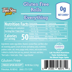 ThinSlim Foods Gluten Free Rolls Everything