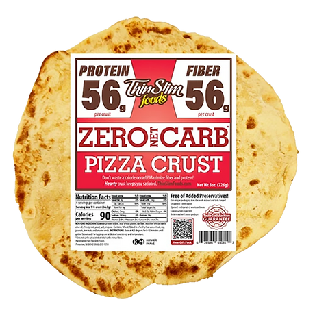 ThinSlim Foods Zero Net Carb Thick Pizza Crust, 8-ounce package.
