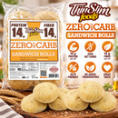 ThinSlim Foods Zero Net Carb Sandwich Rolls with 14 grams of protein, 14 grams of fiber and 90 calories per roll. Six rolls per package.