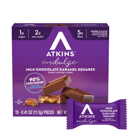 Atkins Nutritionals Endulge Squares, Milk Chocolate Caramel 6.1 oz.