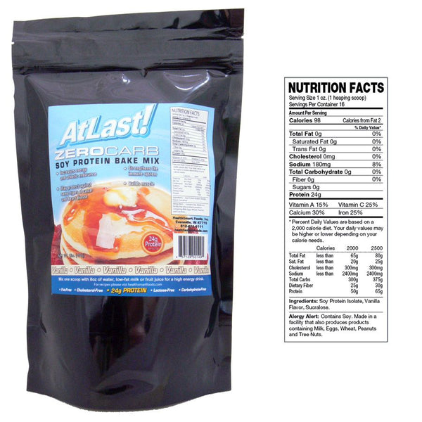 Healthsmart AtLast! Zerocarb Soy Protein Bake Mix