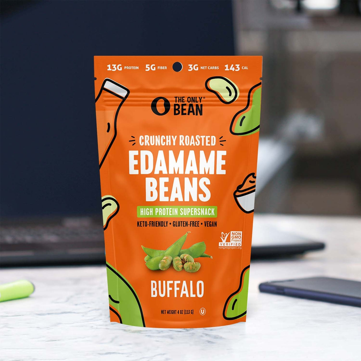 The Only Bean Crunchy Roasted Edamame Beans