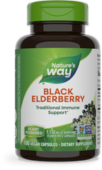 Nature's Way Black Elderberry 100 vegan capsules