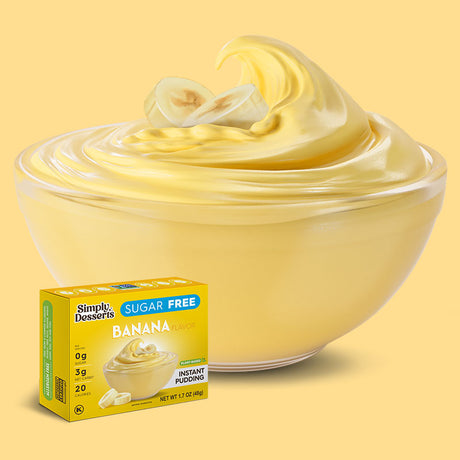 Préparation pour pouding instantané sans sucre Simply Desserts - Banane / Lot de 1