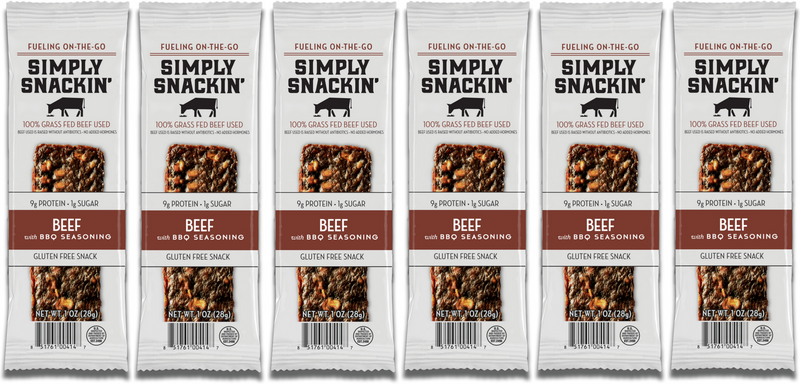 Simply Snackin' Beef Protein Snack - Beef with BBQ Seasoning