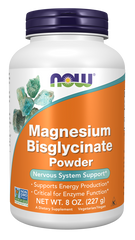 NOW Magnesium Bisglycinate Powder, 8oz.
