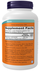 NOW Magnesium Bisglycinate Powder, 8oz.