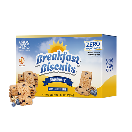 Biscuits petit-déjeuner ChocZero, myrtille, 255 g