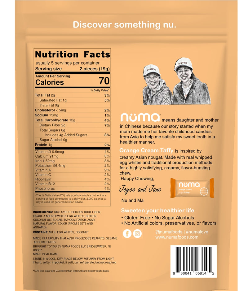 Numa Foods Good-For-You Taffies, 3.3 oz