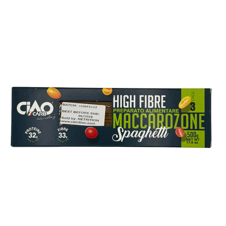 Ciao Carb Maccarozone Spaghetti 500g - One Box