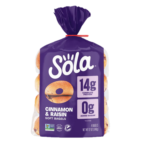Sola Bagels - Cinnamon & Raisin / 12 oz