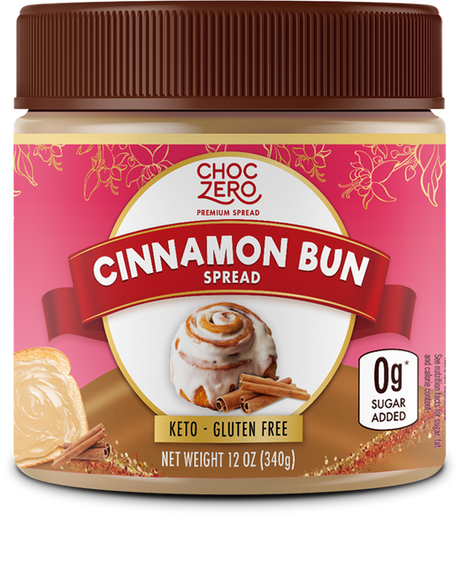 ChocZero No Sugar Added Keto Spread - 12 oz / Cinnamon Bun