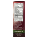 The nutrition facts label displays detailed information about a protein bar, including serving size, calories, and ingredients, highlighting it is gluten and maltitol free.