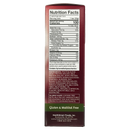 Nutrition facts label for a protein bar, detailing serving size, calories, and nutrient content, including protein, fats, and sugars, with allergy information and a gluten-free note at the bottom.