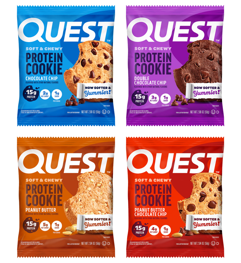 Quest Nutrition Quest Protein Cookie - 4-Flavor Variety Pack by