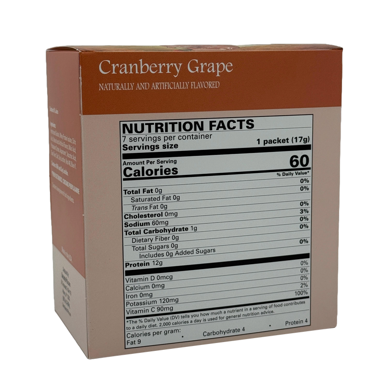 BariatricPal 12g Protein Fruit Drink - Cranberry Grape