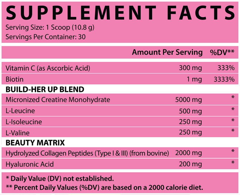 Nutrex Creatine for Women + Booty & Beauty, 30 servings