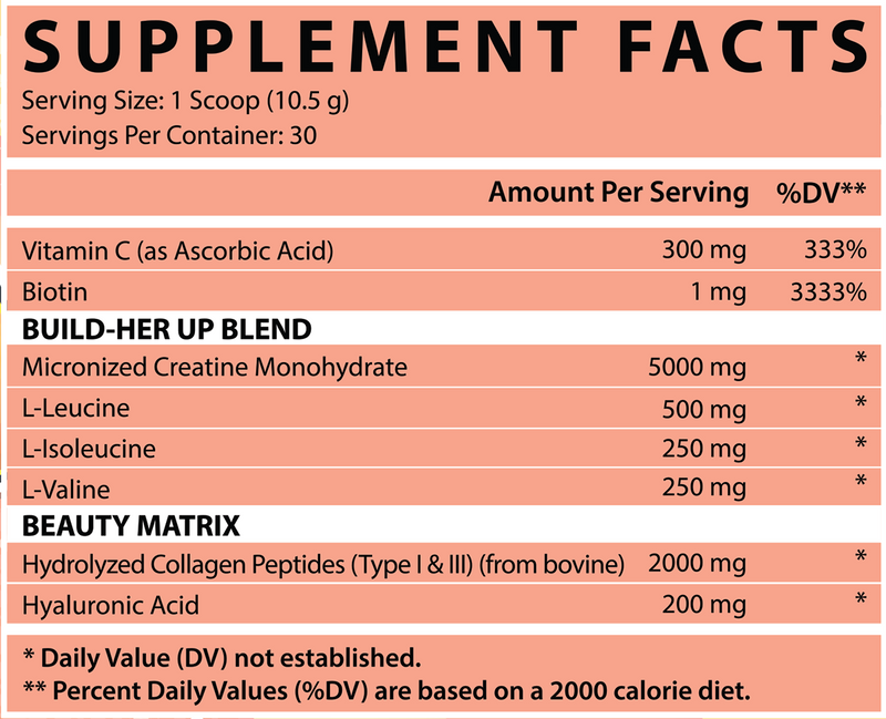 Nutrex Creatine for Women + Booty & Beauty, 30 servings