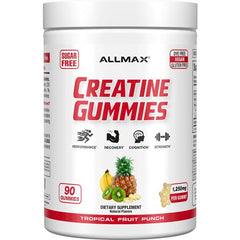 AllMax Nutrition Creatine Gummies- Sugar Free, Tropical Fruit Punch