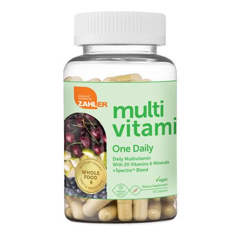 Multivitamin One Daily Vegan & Kosher Capsules by Zahler