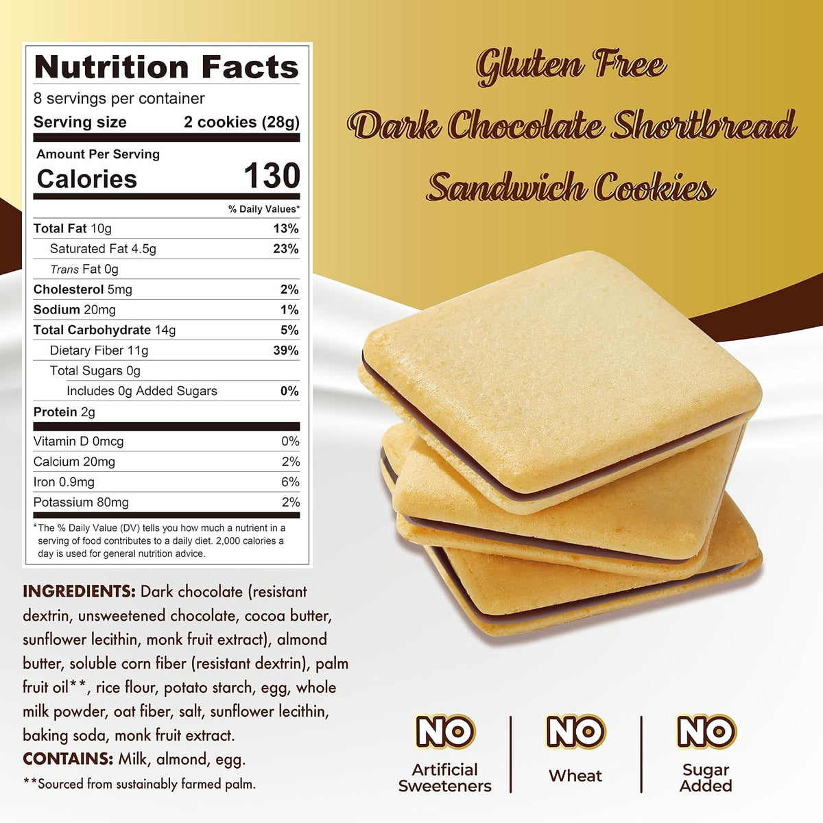 ChocZero Jolies Dark Chocolate Cookies, 8 oz by ChocZero | Netrition