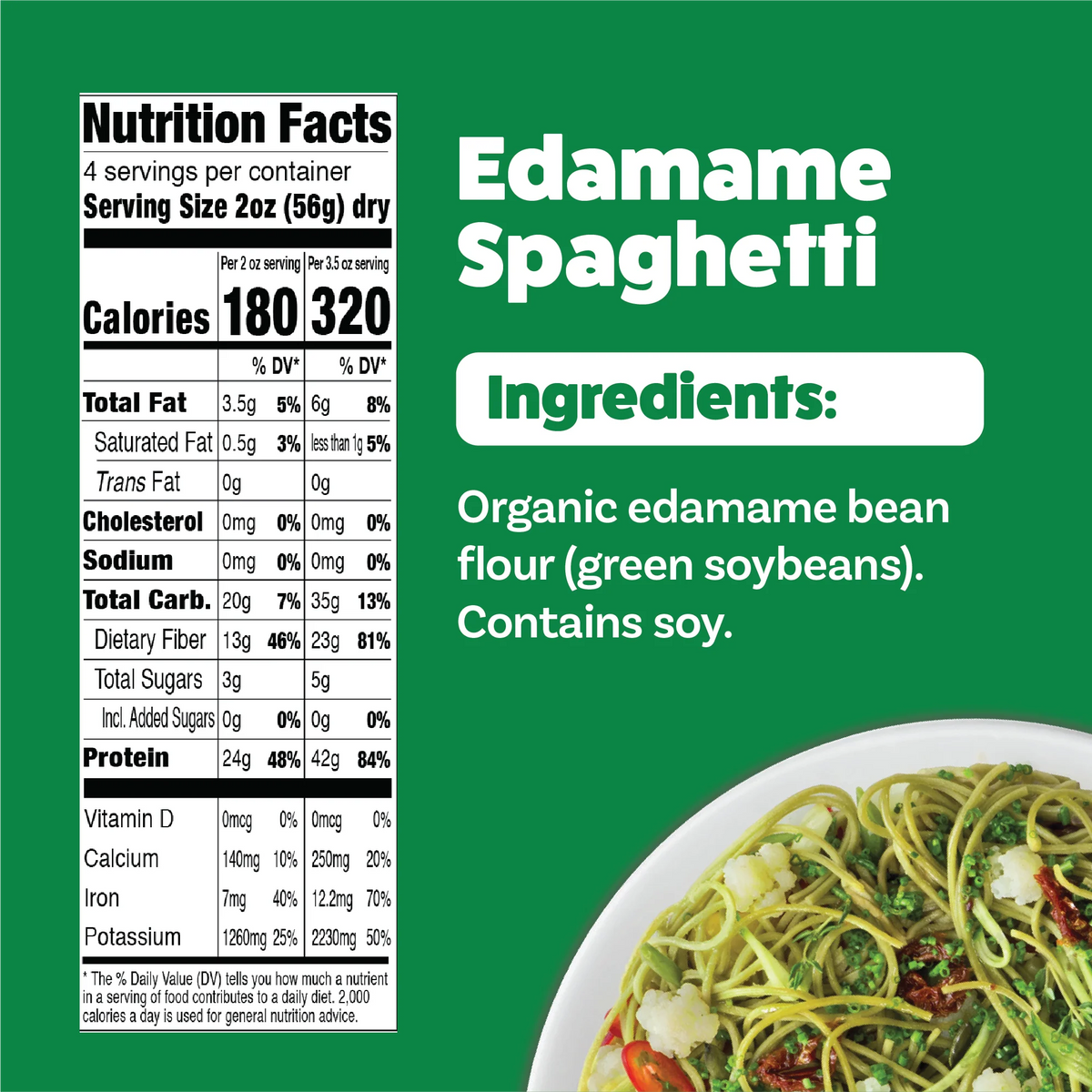 Explore Cuisine Organic Edamame Spaghetti 8 oz. (227g) by Explore