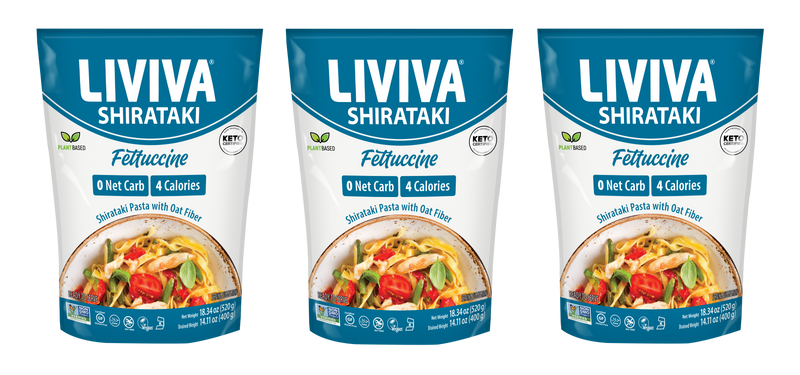 Liviva Organic Shirataki Pasta with Oat Fiber, 18.34 oz