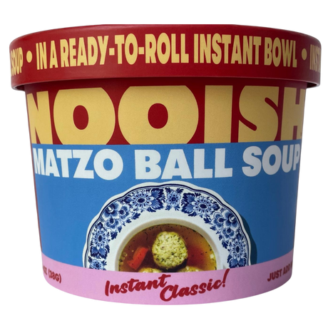 Sopa de bolas de matzá instantánea Nooish - Un solo tazón