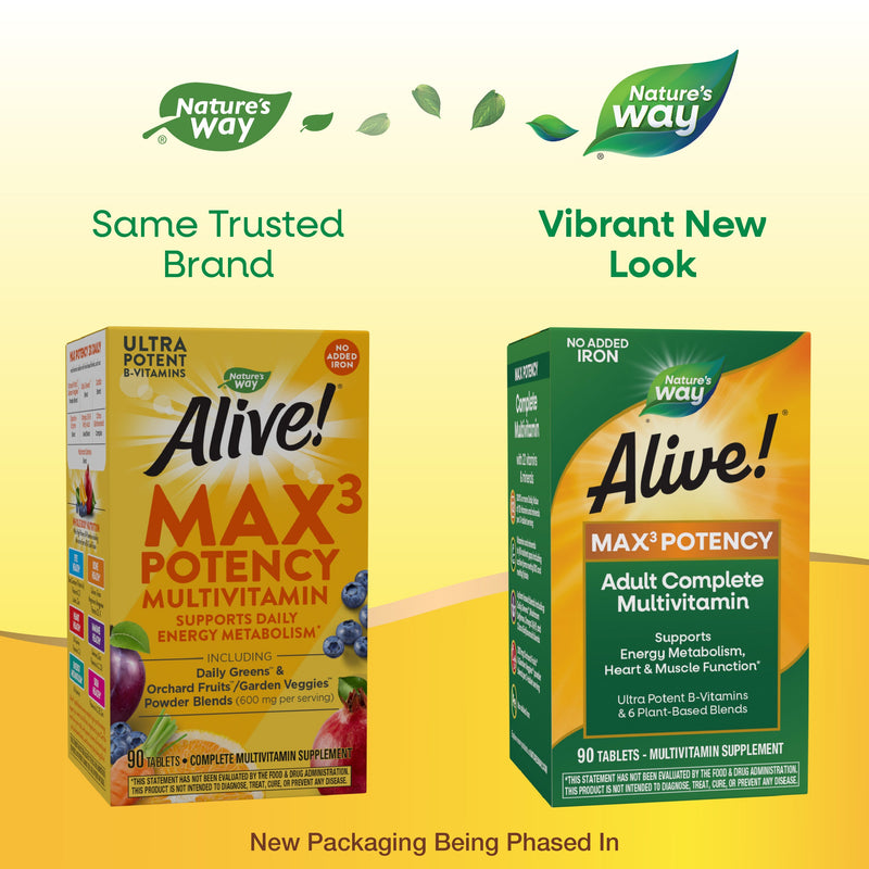 Nature's Way Alive! Max 3 Potency Multivitamin