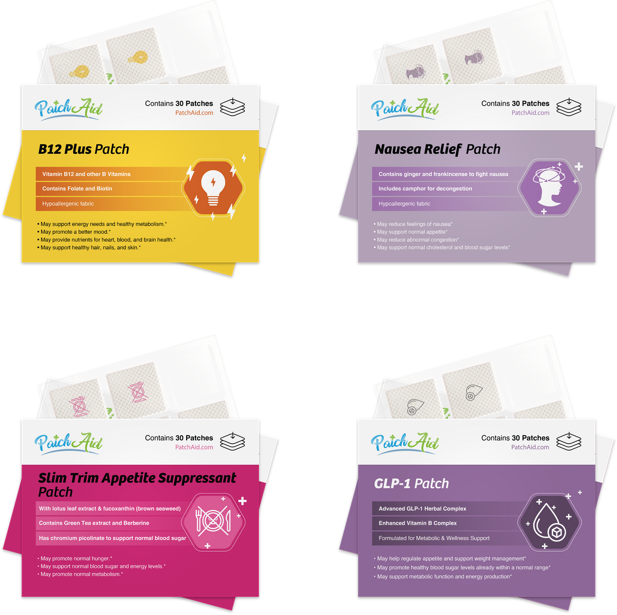 Glp-1 Patches Fda Approved GLP-1 Support Patch Pack by PatchAid by PatchAid