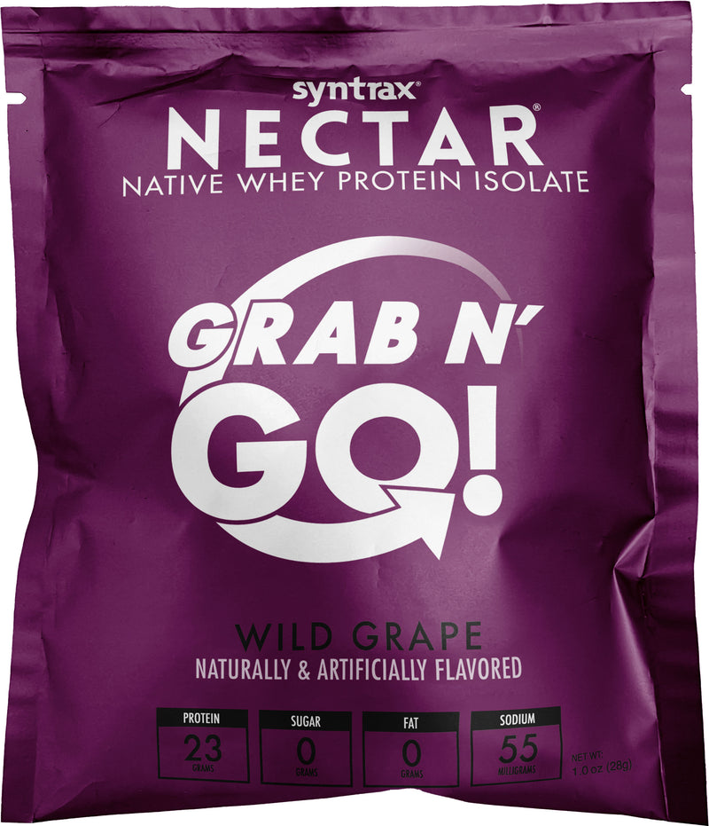 Syntrax Nectar Protein Powder Grab N' Go Box - Wild Grape