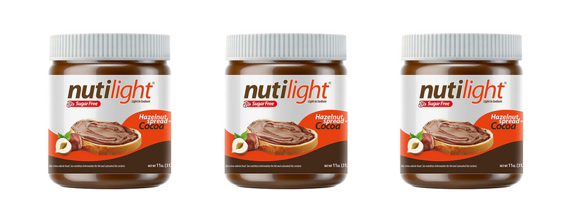 Nutilight Sugar Free Hazelnut Spread with Cocoa 11 oz.