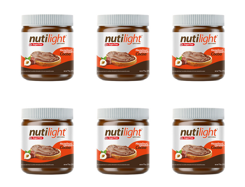 Nutilight Sugar Free Hazelnut Spread with Cocoa 11 oz.