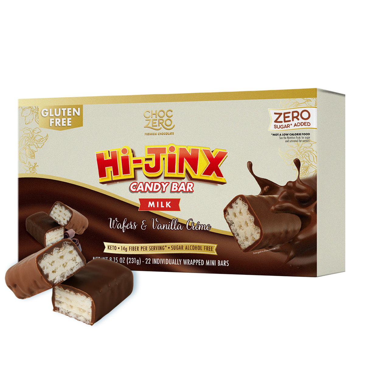 【chocoページ】 ChocZero Hi-Jinx Candy Bar, 8.15 oz by ChocZero - Exclusive Offer