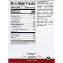 Nutrition facts label for a protein product, detailing serving size, calories, and nutrient content, including ingredients like milk protein and cocoa powder, with allergen information at the bottom.