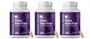 Three bottles of Procare Health's Core Iron Free bariatric multivitamin are displayed, each labeled with "30 Capsules" and "Once Daily," alongside a single capsule placed in front of them.