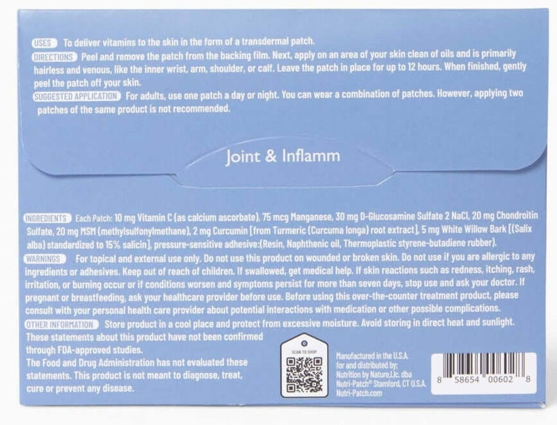 NutriPatch Joint & Inflamm Topical Patch