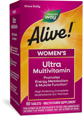 Nature's Way Alive! Women's Ultra Multivitamin supplement box on a white background