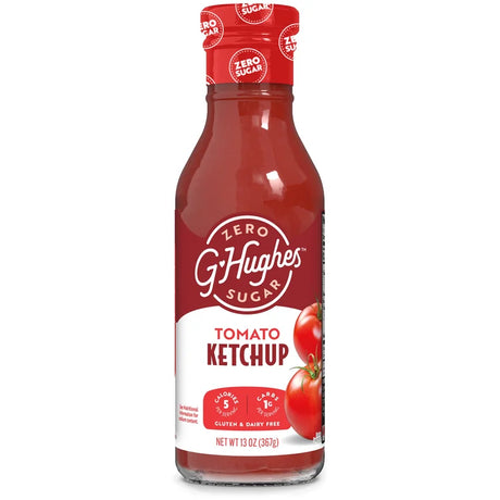 Salsa de tomate sin azúcar G Hughes Smokehouse 13 oz - Una botella
