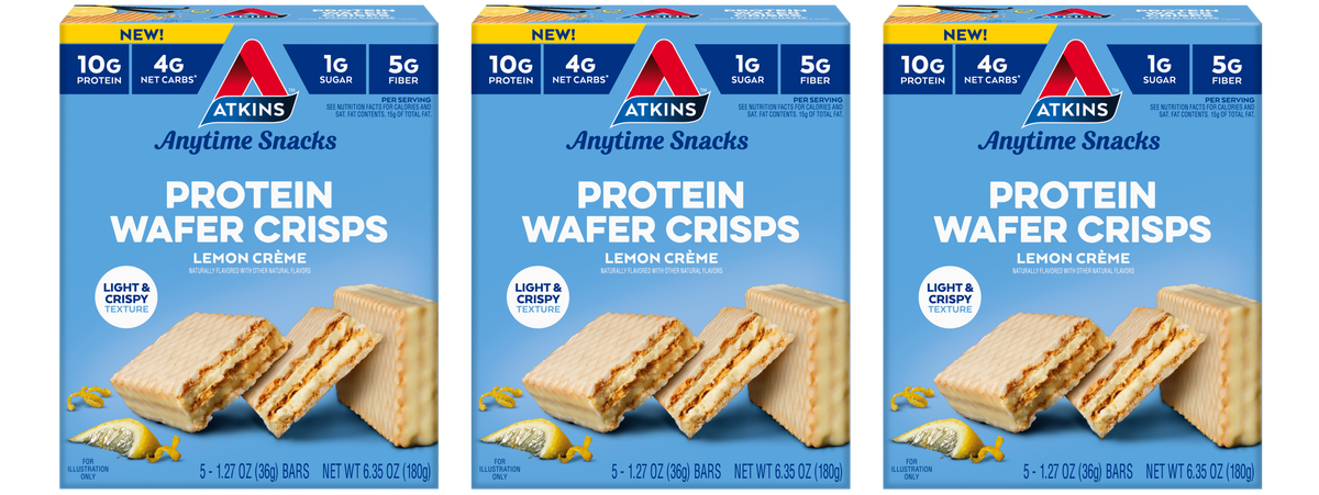 atkins lemon wafers