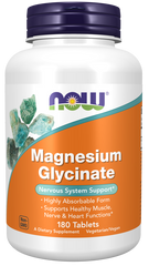 NOW Magnesium Glycinate, 180 Tablets