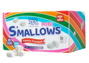 A colorful box of Choc Zero Mini S'mallows, featuring vanilla-flavored marshmallows, highlights its keto, gluten-free, and fat-free attributes, with a note that it's great for baking.