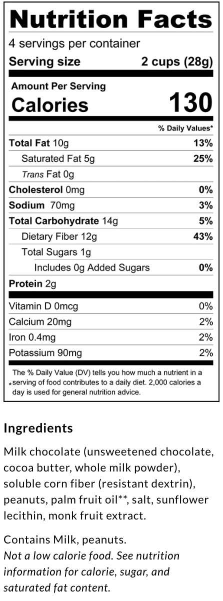 ChocZero Peanut Butter Cups, 4oz