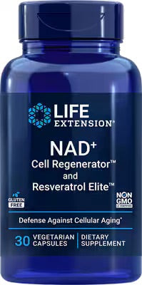 Life Extension NAD+ Cell Regenerator™ et Resveratrol Elite™, 30 capsules végétariennes