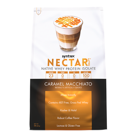 Syntrax Nectar Lattes 2lb Protein Powder - Caramel Macchiato
