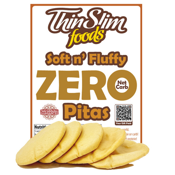 ThinSlim Foods Soft n' Fluffy ZERO Net Carb Pita 5 oz