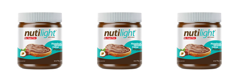 NutiLight Protein + Hazelnut Spread & Dark Chocolate, Sugar Free 11 oz.